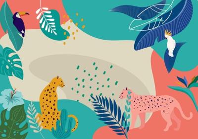 Komar Into Adventure Fotobehang Jungle Rendezvous - IAX8-0041