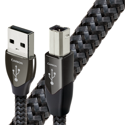 AudioQuest 0.75m Carbon USB A-B USB-kabel 0,75 m 2.0 USB B Zwart