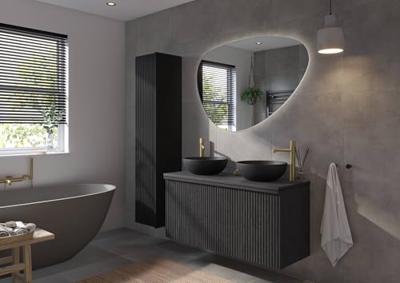 Ben Organic organische spiegel met LED verlichting en anti-condens 120x80cm