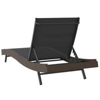 Ligstoel 197 x 70 x 82 cm poly rattan - thumbnail