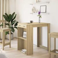 Bartafel 102x70x103,5 cm bewerkt hout sonoma eikenkleurig - thumbnail
