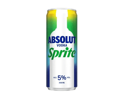 Absolut & Sprite Absolut vodka & sprite blik (12x 250ml)