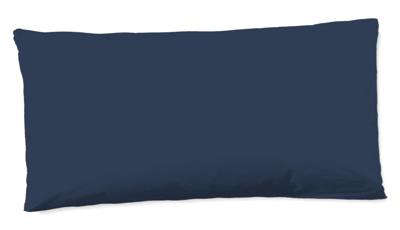 HIP Kussensloop "uni dessin" - Blauw - (40x80 cm) - Katoen Satijn