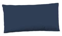 HIP Kussensloop "uni dessin" - Blauw - (40x80 cm) - Katoen Satijn - thumbnail