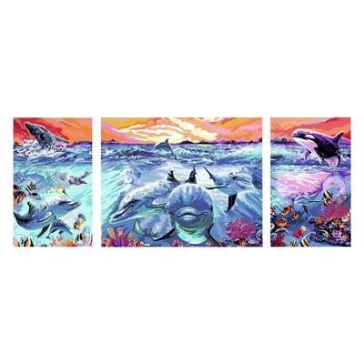 Ravensburger CreArt dolphins at sunset