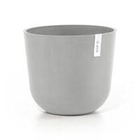 Ecopots Oslo kunststof bloempot Wit/Grijs - Ø 33,1 cm - thumbnail