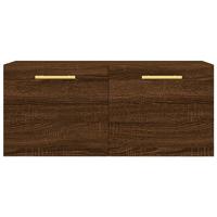Wandkast 80x36,5x35 cm bewerkt hout bruineikenkleurig - thumbnail