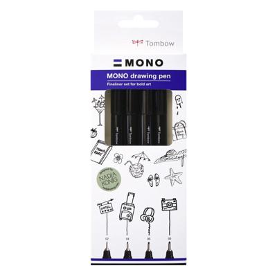 Tombow • mono drawing pen bold set, 4x