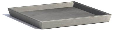 Ecopots Saucer Square Grijs L18 x B18 x H2,5 cm Ecopots Saucer Square Grijs L18 x B18 x H2,5 cm