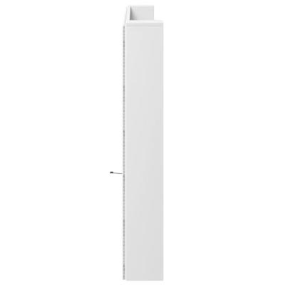 Hoofdbordkast met LED-verlichting 220x16,5x103,5 cm wit Hoofdbordkast met LED-verlichting 220x16,5x103,5 cm wit