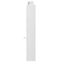 Hoofdbordkast met LED-verlichting 220x16,5x103,5 cm wit - thumbnail