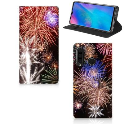 Huawei P30 Lite New Edition Hippe | Standcase | Vuurwerk