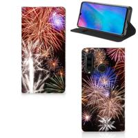 Huawei P30 Lite New Edition Hippe | Standcase | Vuurwerk - thumbnail