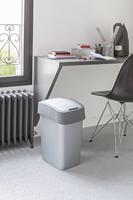 Curver flip bin 45 liter zilver/antraciet - thumbnail