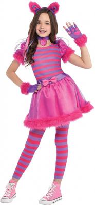 Amscan verkleedjurk Cheshire Cat polyester roze mt 8 10 jaar Amscan verkleedjurk Cheshire Cat polyester roze mt 8 10 jaar