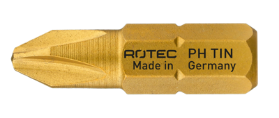 Rotec Schroefbit PH 3 | L=25 | C6.3 | TiN | 2 stuks - 800.20032