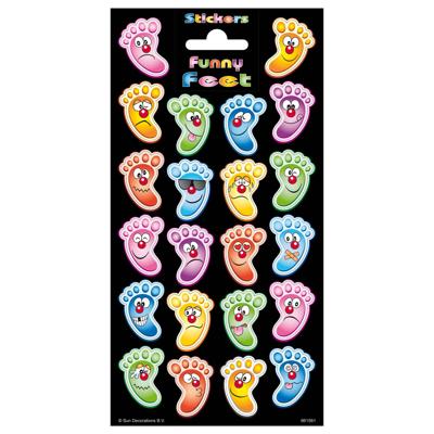 Funny Products stickervel Funny Feet