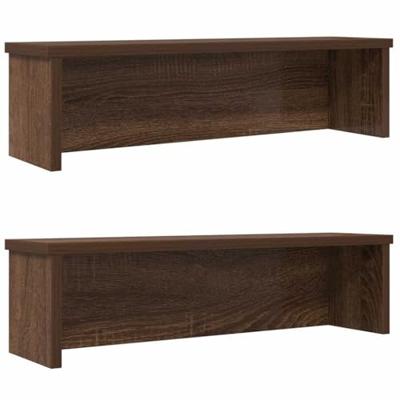 VidaXL Keukenrekken stapelbaar 2 st 60x15x16 cm bruin eikenkleur