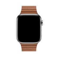 Apple origineel Leather Loop Apple Watch large 42mm / 44mm / 45mm Saddle Brown - MXAF2ZM/A - thumbnail