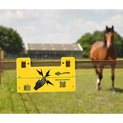 Bordje: pas op schrikdraad