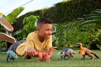Jurassic World - Ankylosaurus Fel gebrul Gelede Figuur - Geluid - Jurassic World - JGB90 - thumbnail