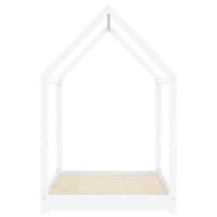 Kinderbedframe massief grenenhout wit 90x200 cm - thumbnail