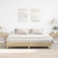 Bedframe zonder matras hout sonoma eikenkleurig 180x200 cm - thumbnail