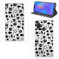 Mobiel BookCase Huawei P Smart Plus Silver Punk - thumbnail