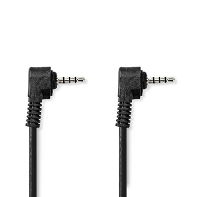 Nedis Audio-Videokabel | 3,5 mm Male | 3,5 mm Male | Vernikkeld | 2.00 m | Rond | PVC | Zwart - CVGL22000BK20