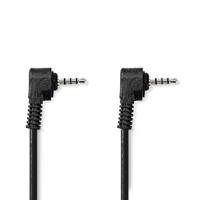 Nedis Audio-Videokabel | 3,5 mm Male | 3,5 mm Male | Vernikkeld | 2.00 m | Rond | PVC | Zwart - CVGL22000BK20 - thumbnail