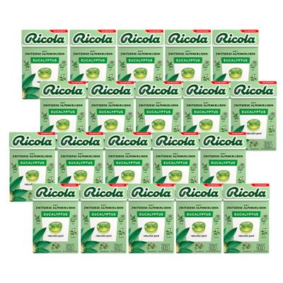 Ricola - Eucalyptus Suikervrij - 20x 50g