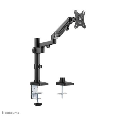 Neomounts DS70-750BL1 Monitor-tafelbeugel 1-voudig 43,2 cm (17) - 68,6 cm (27) Zwart Kantelbaar en zwenkbaar, In hoogte verstelbaar, Roteerbaar