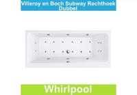 Ligbad Villeroy & Boch Subway 180x80 cm met Balboa Whirlpool systeem Dubbel Riho - thumbnail