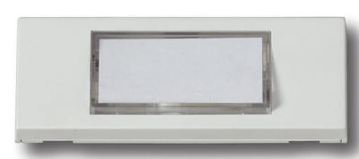 Heidemann 70049 Belplaat Met naambord 1-voudig Wit 24 V/1 A