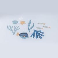 Little Dutch ocean dreams pop-up tent blauw - thumbnail
