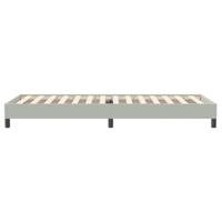 Boxspring zonder matras fluweel lichtgrijs 100x220 cm - thumbnail