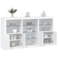 Dressoir met LED-verlichting 181,5x37x100 cm wit - thumbnail