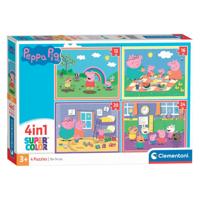 Clementoni Supercolor 4in1 Puzzel Peppa Pig 12-24 Stukjes - thumbnail