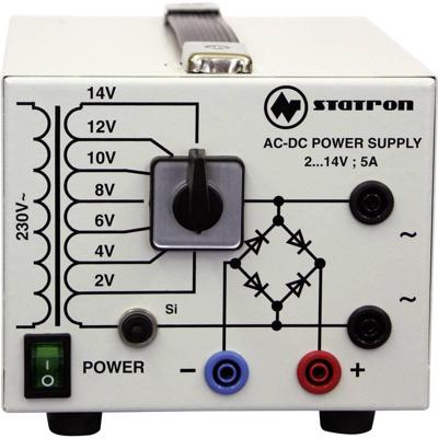 Statron 5359.3 Labvoeding, regelbaar 2 - 14 V/AC 5 A 75 W Aantal uitgangen: 2 x Statron 5359.3 Labvoeding, regelbaar 2 - 14 V/AC 5 A 75 W Aantal uitgangen: 2 x