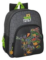 Schoolrugzak Teenage Mutant Ninja Turtles Zwart Grijs 32 x 38 x 12 cm - thumbnail