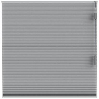 Fenstr plisségordijn Toronto dubbel 25mm lichtdoorlatend - donkergrijs (20514)