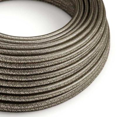 Strijkijzersnoer Grijs (glitter) - viscose | 10cm | Creative-Cables | Creative-Cables | Creative-Cables | Creative-Cables | Creative-Cables | Creative