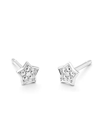 Dames oorbellen Secrecy E8243CDAWA900 Sterling zilver 1 cm