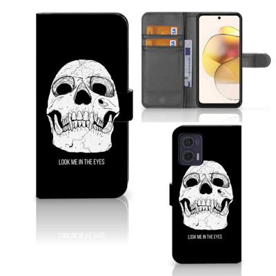 Telefoonhoesje met Naam Motorola Moto G73 Skull Eyes Telefoonhoesje met Naam Motorola Moto G73 Skull Eyes