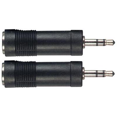 Stagg AC-PFSJMSH female 6.3 mm TRS - male 3.5 mm TRS jack (2x)