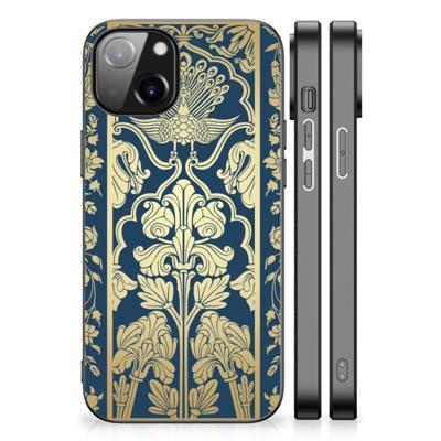 Apple iPhone 13 | iPhone 14 Bloemen Hoesje Beige Flowers