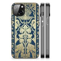 Apple iPhone 13 | iPhone 14 Bloemen Hoesje Beige Flowers - thumbnail