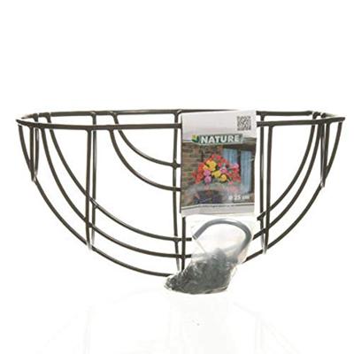 Hanging basket metaaldraad groen geepoxeerd incl. ketting H16x dia. 30cm Nature - Nature Hanging basket metaaldraad groen geepoxeerd incl. ketting H16x dia. 30cm Nature - Nature