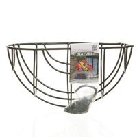 Hanging basket metaaldraad groen geepoxeerd incl. ketting H16x dia. 30cm Nature - Nature - thumbnail