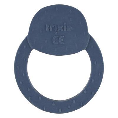 Trixie natuurlijk rubber ronde bijtring - mr. penguin